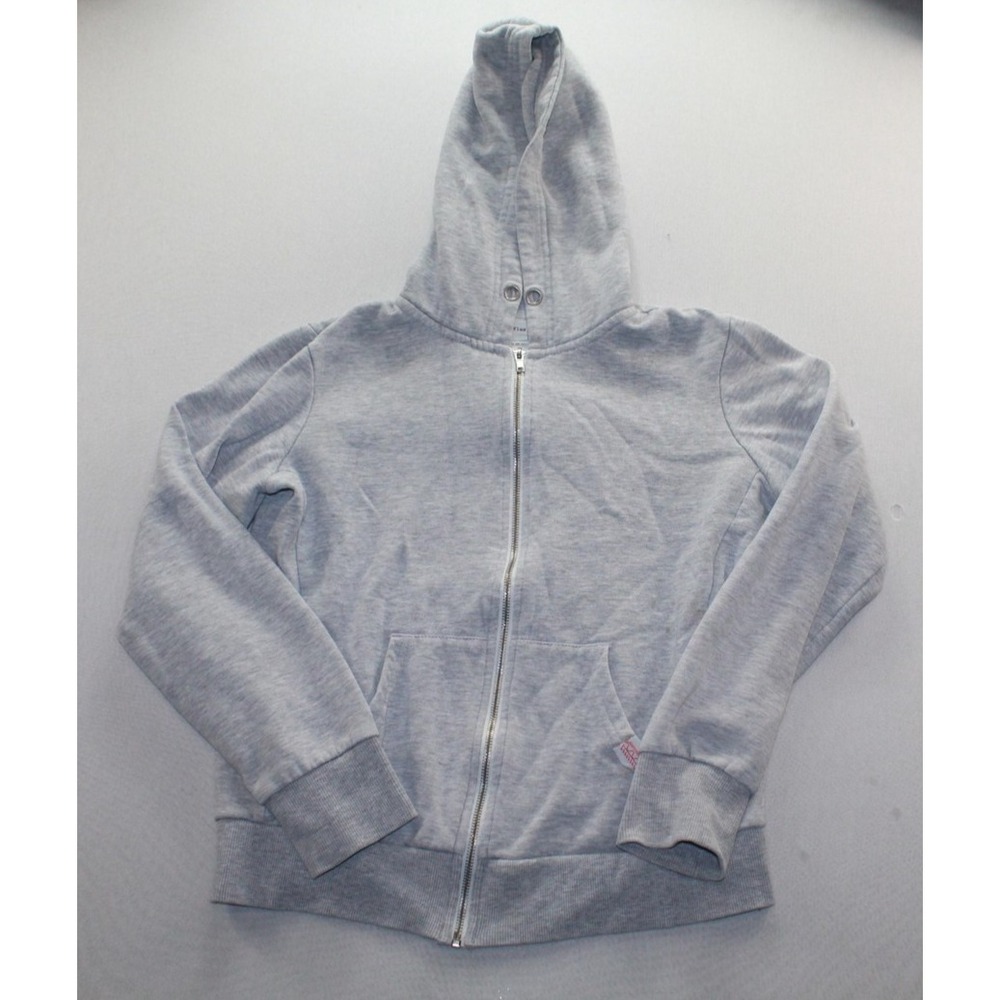Reflex Hoodie Youth 4 Gray Full Zip Fleece Kangaroo Pocket Kids Sweatshirt Basic